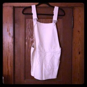 Nameless brand faux leather shorts overalls